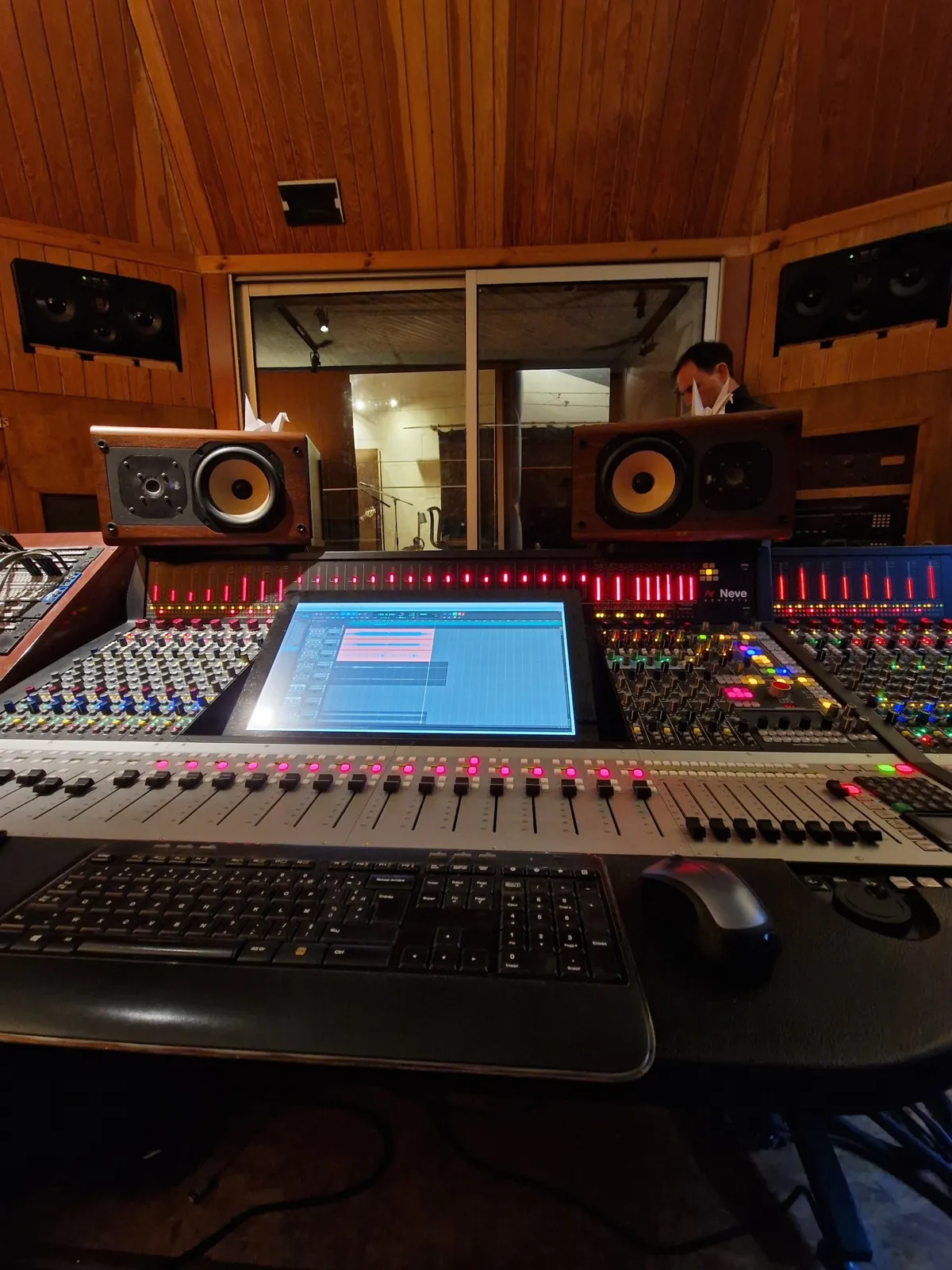 La console Neve dans la régie du Studio Lakanal